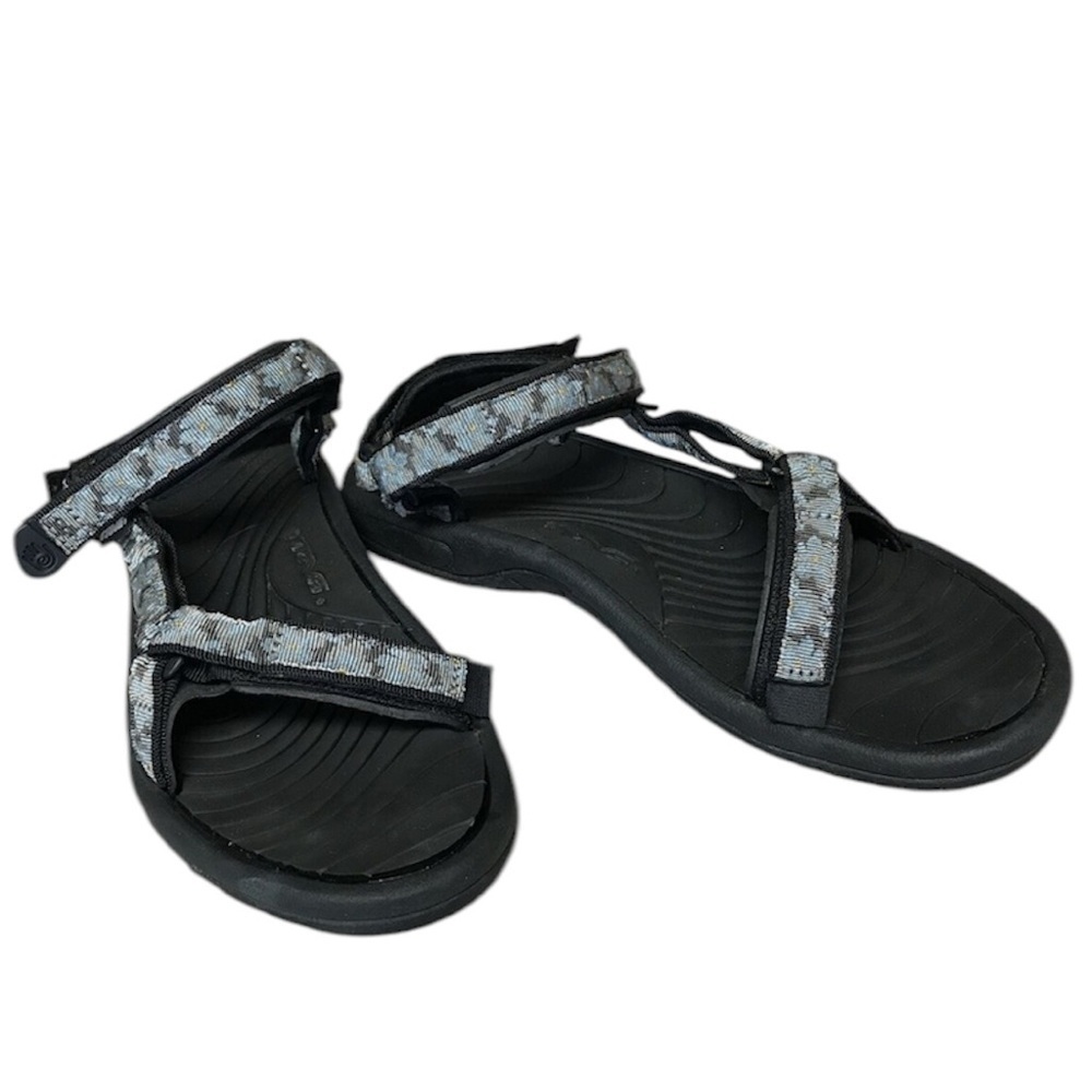 TEVA Loop Camo Floral Hiking Sport Water Rugged Velcro Sandals SIZE 6